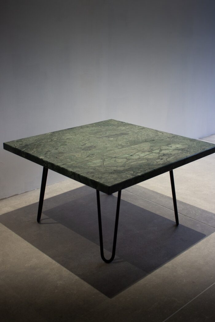 Groen marmer bijzettafel