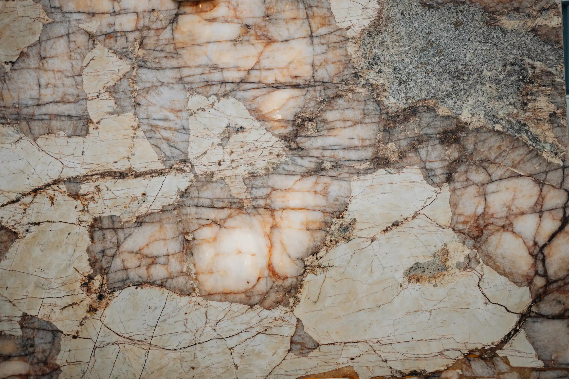 Patagonia kwartsiet, close-up van het materiaal